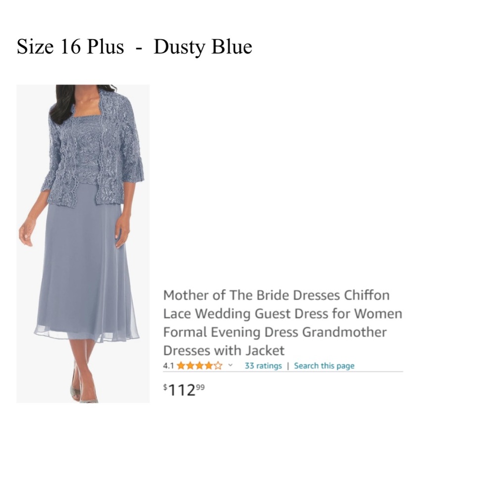 Mother of The Bride Dresses Chiffon
Lace Wedding Guest Dress for Women